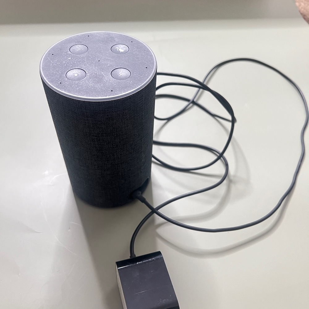 Black Smart Speaker with Voice Control